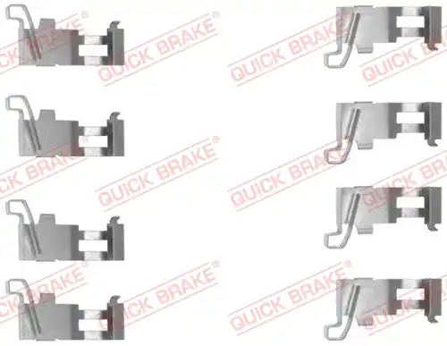 комплект принадлежности, дискови накладки QUICK BRAKE 109-1226