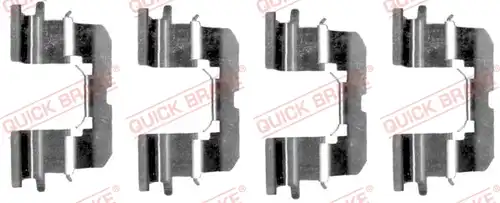 комплект принадлежности, дискови накладки QUICK BRAKE 109-1227