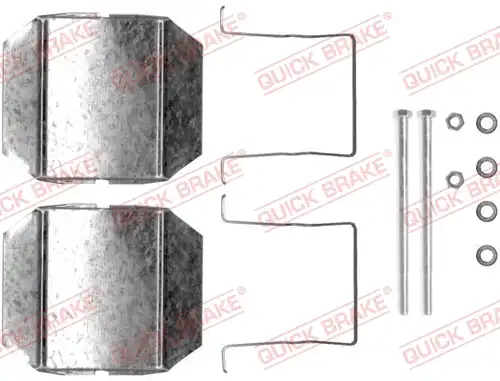 комплект принадлежности, дискови накладки QUICK BRAKE 109-1237
