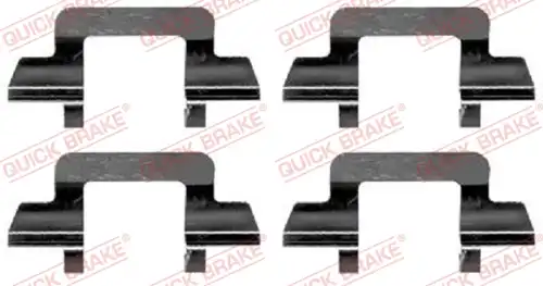 комплект принадлежности, дискови накладки QUICK BRAKE 109-1243