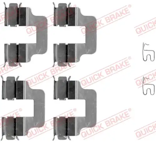 комплект принадлежности, дискови накладки QUICK BRAKE 109-1245