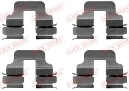 комплект принадлежности, дискови накладки QUICK BRAKE 109-1247