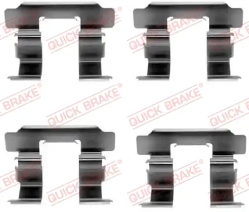 комплект принадлежности, дискови накладки QUICK BRAKE 109-1251
