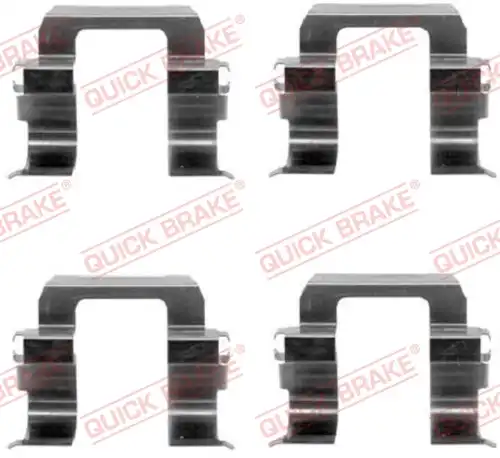 комплект принадлежности, дискови накладки QUICK BRAKE 109-1252