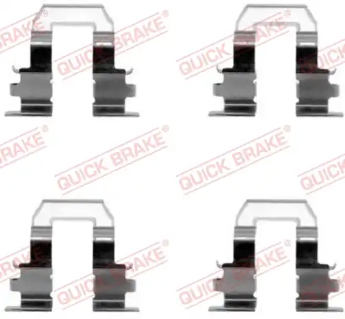 комплект принадлежности, дискови накладки QUICK BRAKE 109-1255