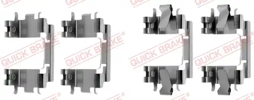 комплект принадлежности, дискови накладки QUICK BRAKE 109-1257