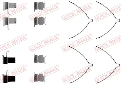 комплект принадлежности, дискови накладки QUICK BRAKE 109-1261