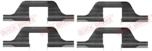 комплект принадлежности, дискови накладки QUICK BRAKE 109-1263