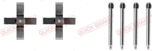 комплект принадлежности, дискови накладки QUICK BRAKE 109-1266