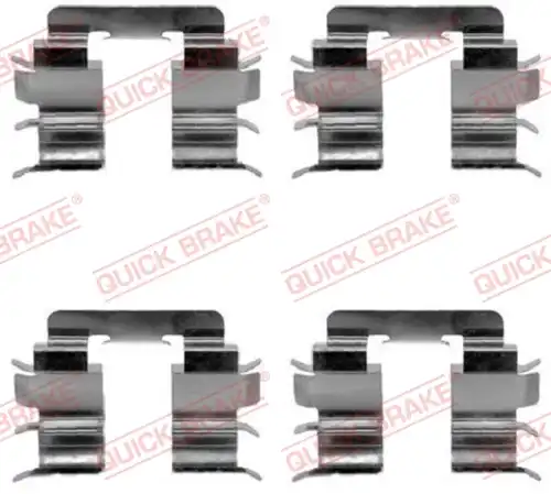 комплект принадлежности, дискови накладки QUICK BRAKE 109-1272