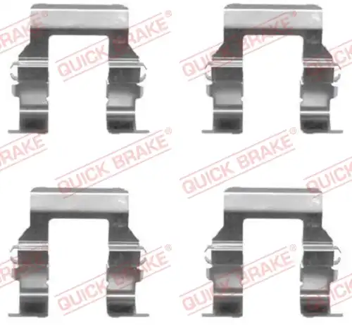 комплект принадлежности, дискови накладки QUICK BRAKE 109-1279