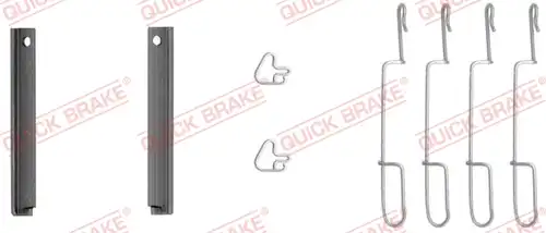 комплект принадлежности, дискови накладки QUICK BRAKE 109-1280