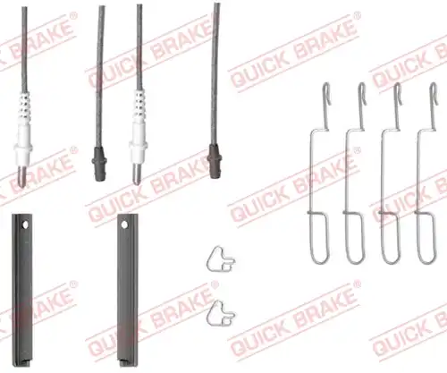 комплект принадлежности, дискови накладки QUICK BRAKE 109-1280X