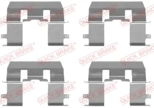 комплект принадлежности, дискови накладки QUICK BRAKE 109-1281