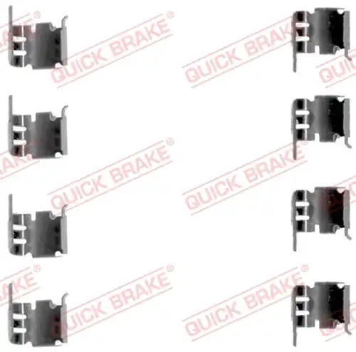 комплект принадлежности, дискови накладки QUICK BRAKE 109-1286