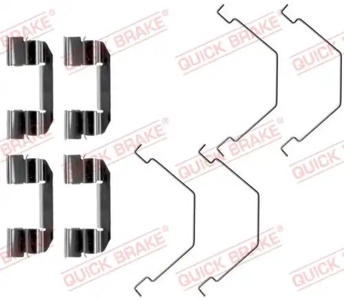 комплект принадлежности, дискови накладки QUICK BRAKE 109-1292