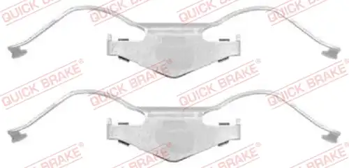 комплект принадлежности, дискови накладки QUICK BRAKE 109-1297