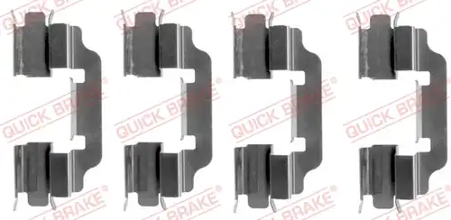 комплект принадлежности, дискови накладки QUICK BRAKE 109-1601