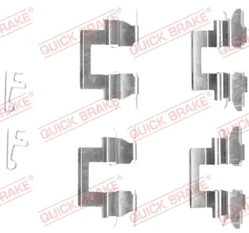 комплект принадлежности, дискови накладки QUICK BRAKE 109-1608