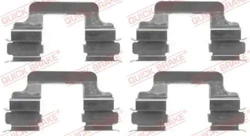 комплект принадлежности, дискови накладки QUICK BRAKE 109-1610
