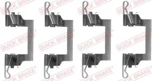 комплект принадлежности, дискови накладки QUICK BRAKE 109-1614