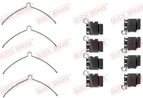 комплект принадлежности, дискови накладки QUICK BRAKE 109-1622