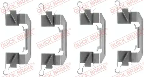 комплект принадлежности, дискови накладки QUICK BRAKE 109-1626