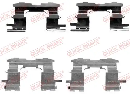 комплект принадлежности, дискови накладки QUICK BRAKE 109-1631