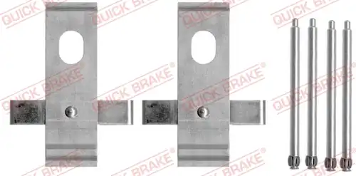 комплект принадлежности, дискови накладки QUICK BRAKE 109-1634