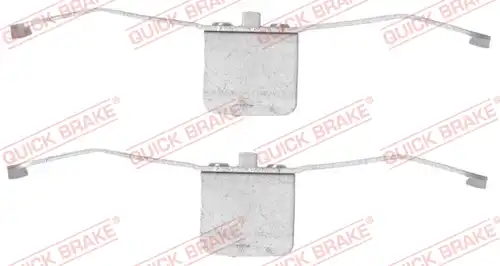 комплект принадлежности, дискови накладки QUICK BRAKE 109-1639