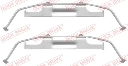 комплект принадлежности, дискови накладки QUICK BRAKE 109-1642