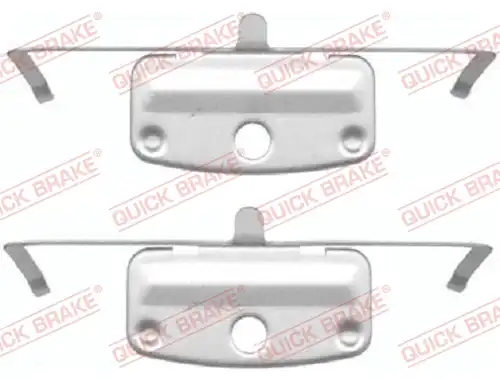 комплект принадлежности, дискови накладки QUICK BRAKE 109-1644