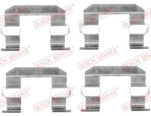 комплект принадлежности, дискови накладки QUICK BRAKE 109-1645