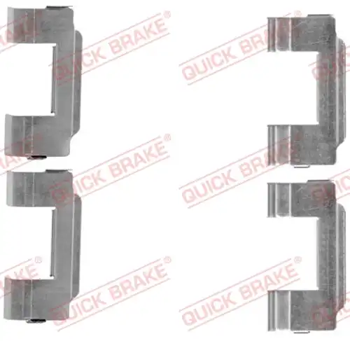 комплект принадлежности, дискови накладки QUICK BRAKE 109-1646