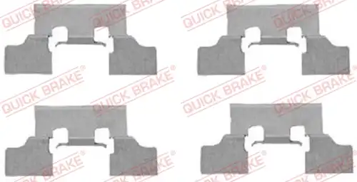 комплект принадлежности, дискови накладки QUICK BRAKE 109-1647