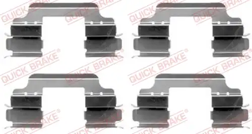 комплект принадлежности, дискови накладки QUICK BRAKE 109-1648