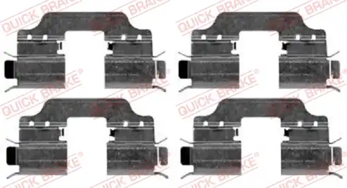 комплект принадлежности, дискови накладки QUICK BRAKE 109-1653