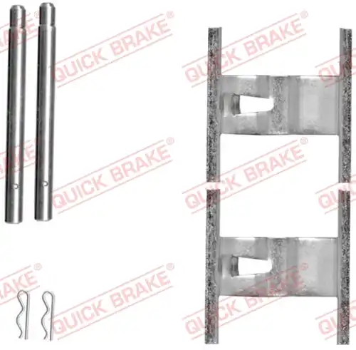 комплект принадлежности, дискови накладки QUICK BRAKE 109-1660