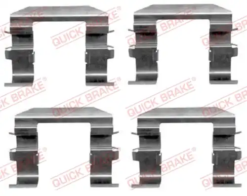 комплект принадлежности, дискови накладки QUICK BRAKE 109-1664