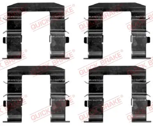 комплект принадлежности, дискови накладки QUICK BRAKE 109-1665