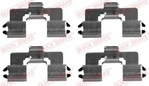 комплект принадлежности, дискови накладки QUICK BRAKE 109-1666