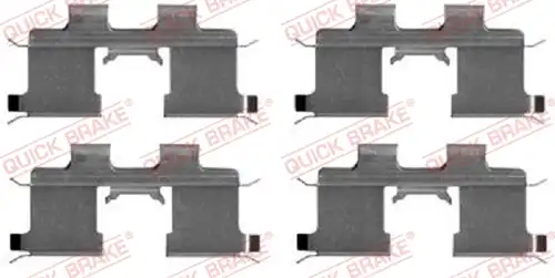 комплект принадлежности, дискови накладки QUICK BRAKE 109-1667