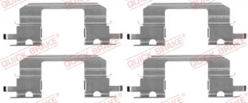 комплект принадлежности, дискови накладки QUICK BRAKE 109-1672