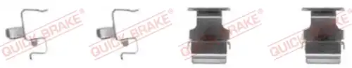 комплект принадлежности, дискови накладки QUICK BRAKE 109-1673