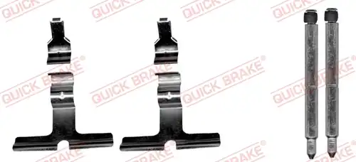 комплект принадлежности, дискови накладки QUICK BRAKE 109-1676