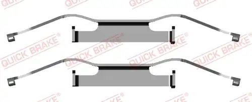 комплект принадлежности, дискови накладки QUICK BRAKE 109-1680
