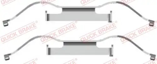 комплект принадлежности, дискови накладки QUICK BRAKE 109-1681