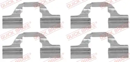 комплект принадлежности, дискови накладки QUICK BRAKE 109-1684