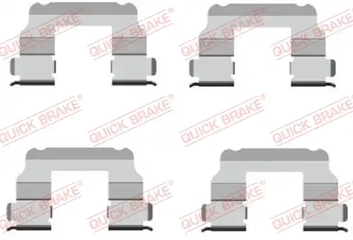 комплект принадлежности, дискови накладки QUICK BRAKE 109-1689