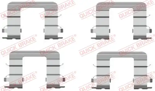 комплект принадлежности, дискови накладки QUICK BRAKE 109-1696